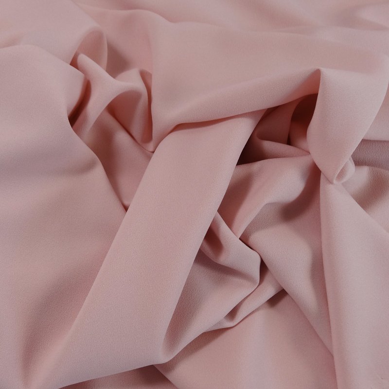 Tissu Crêpe Georgette Rose clair