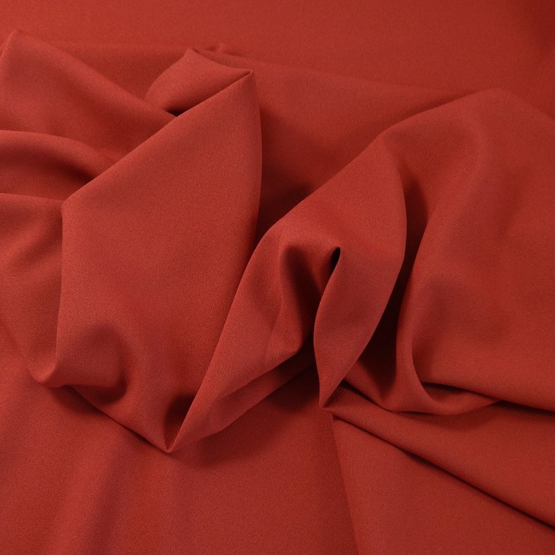 Tissu Crêpe Georgette Rouille