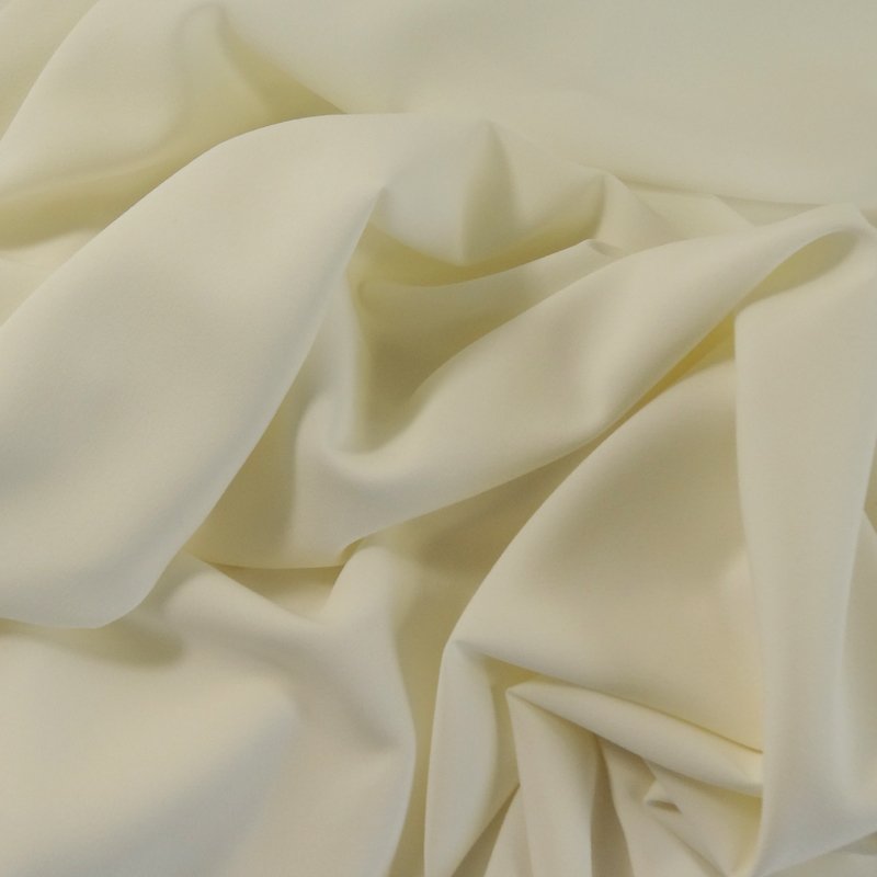 Tissu Crêpe Georgette Ivoire