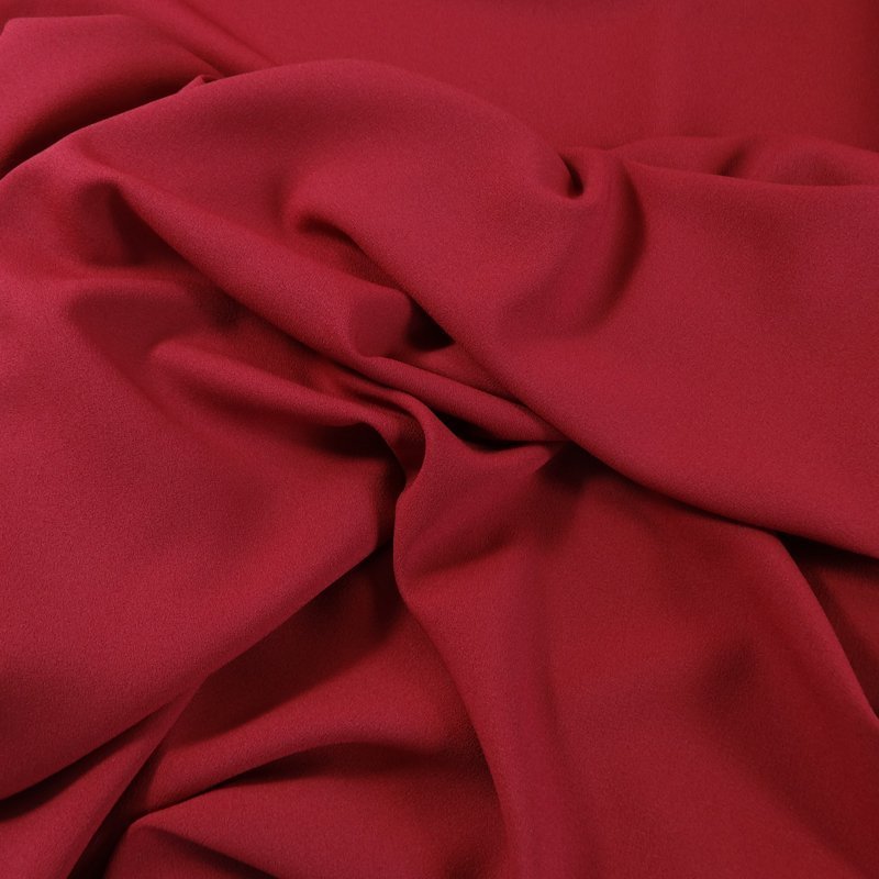 Tissu Crêpe Georgette Rouge foncé