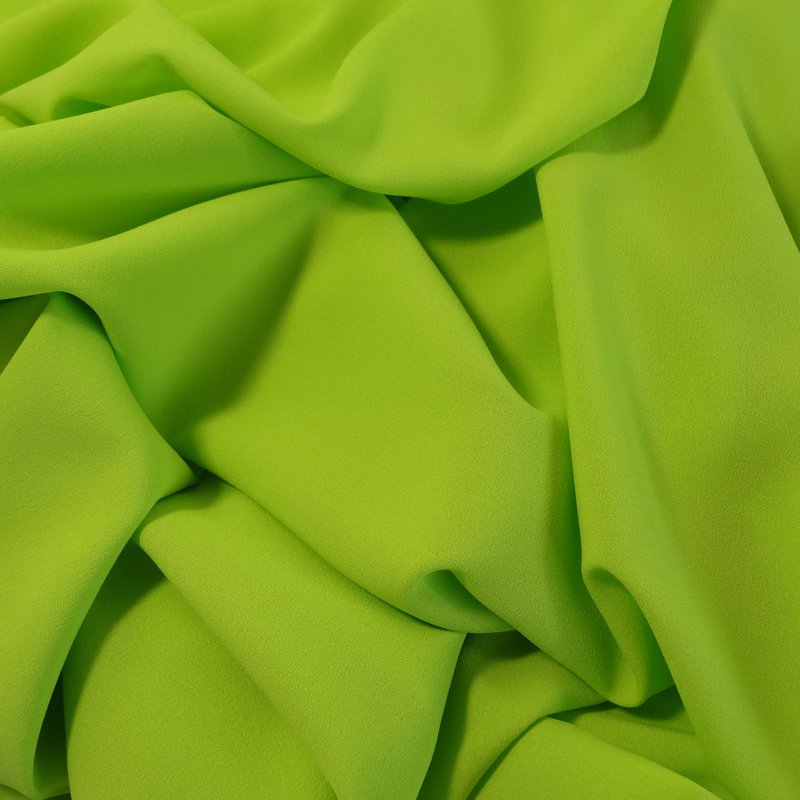 Tissu Crêpe Georgette Vert anis