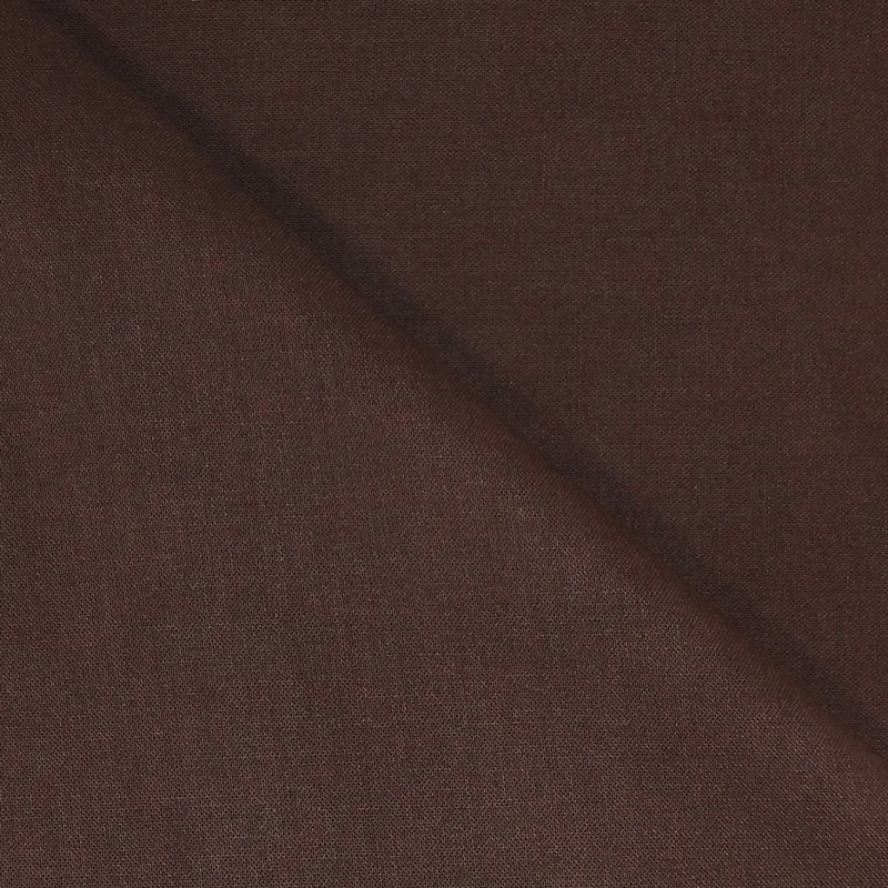 Tissu Coton uni Brun chocolat