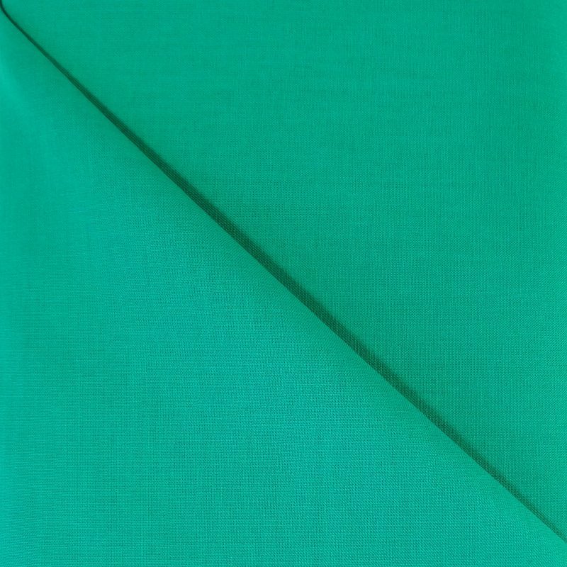 Tissu Coton uni Vert platine