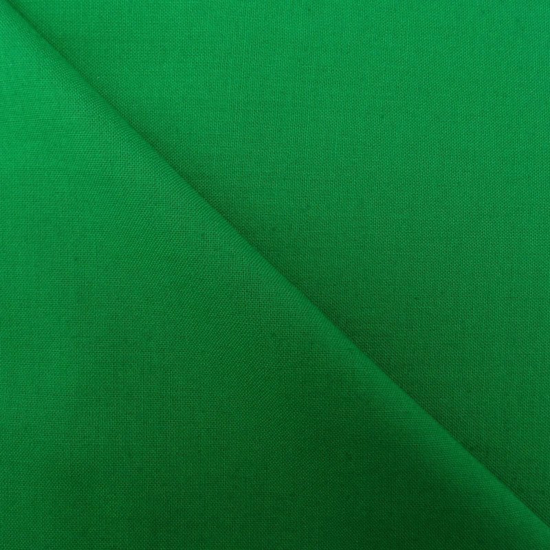 Tissu Coton uni Vert pur