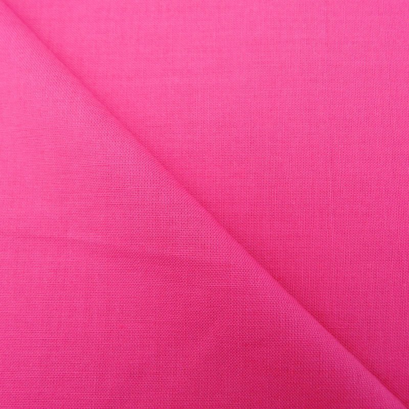 Tissu Coton uni Fuschia