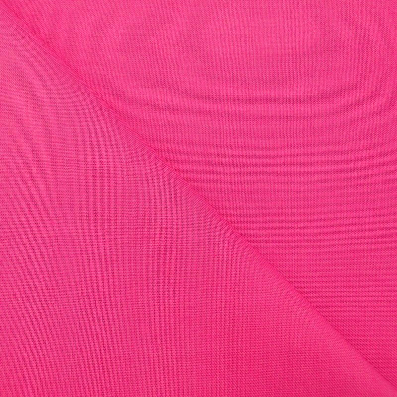 Tissu Coton uni Rose