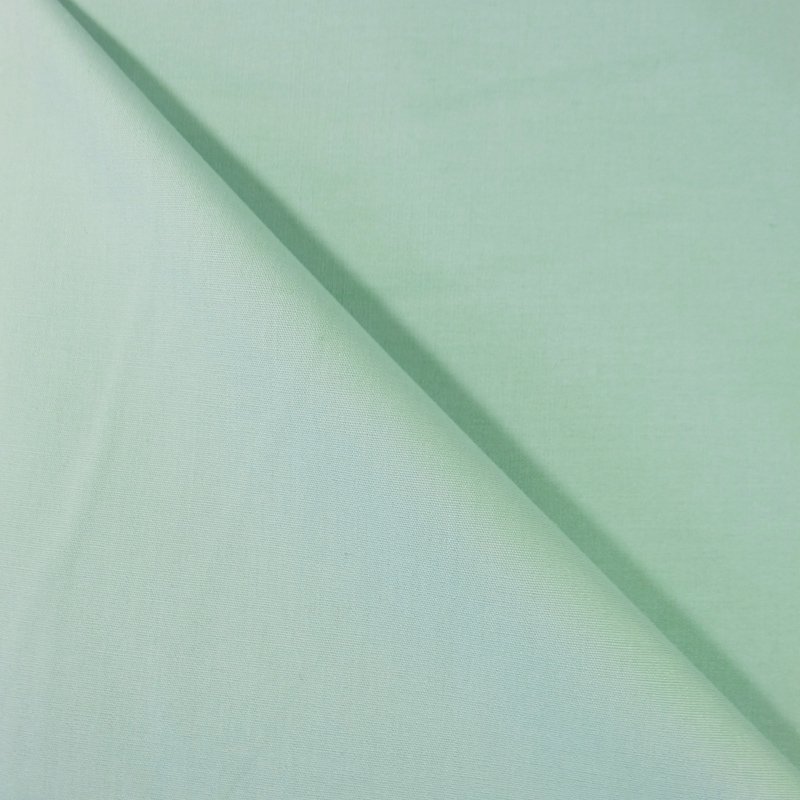 Tissu Popeline Vert amande