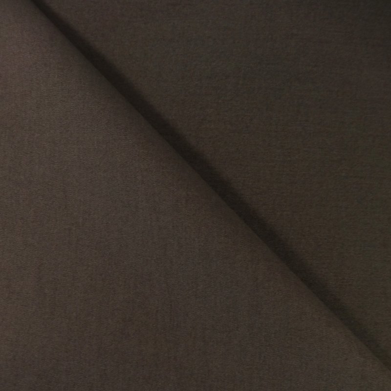 Tissu Popeline Brun chocolat