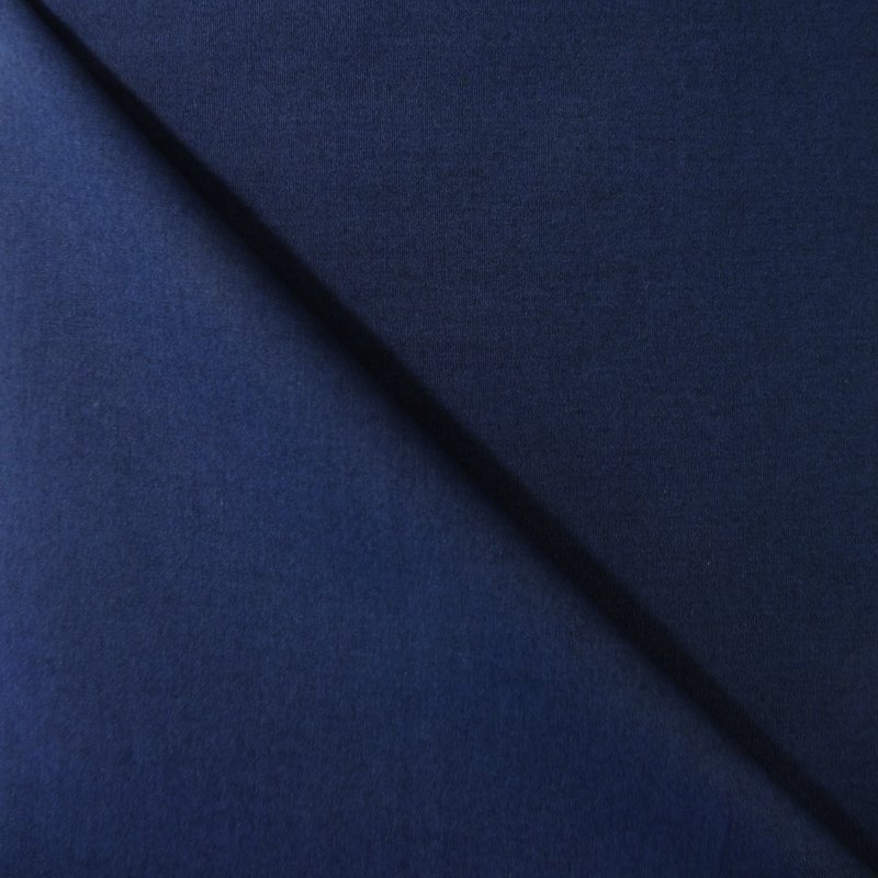 Tissu Popeline Bleu marine