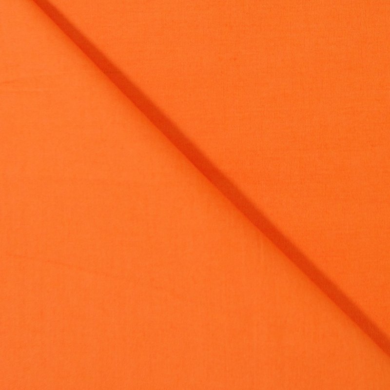 Tissu Popeline Orange