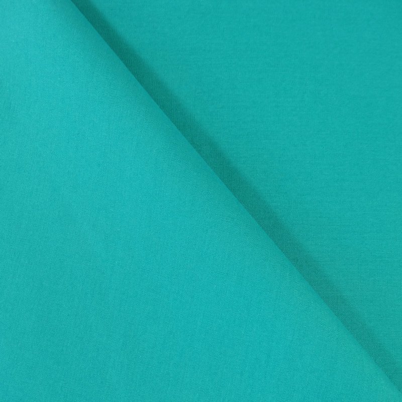 Tissu Popeline Bleu turquoise