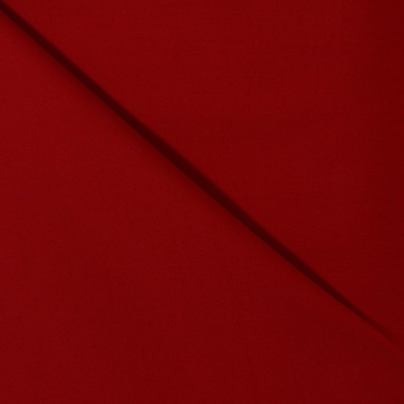 Tissu Popeline Rouge