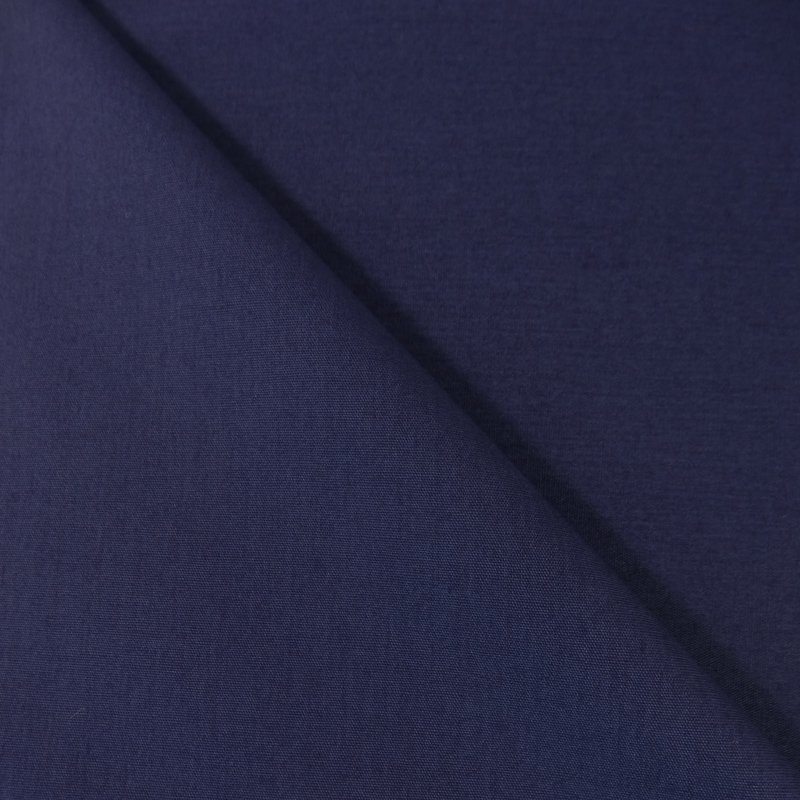 Tissu Popeline Bleu marine