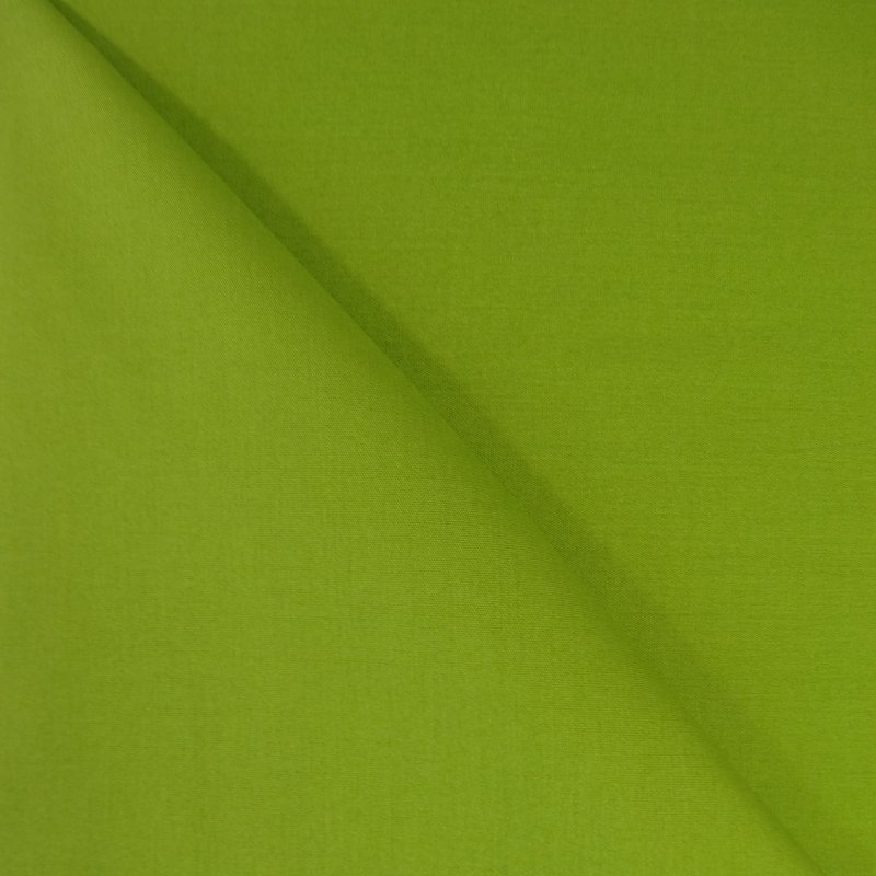 Tissu Popeline Vert pomme