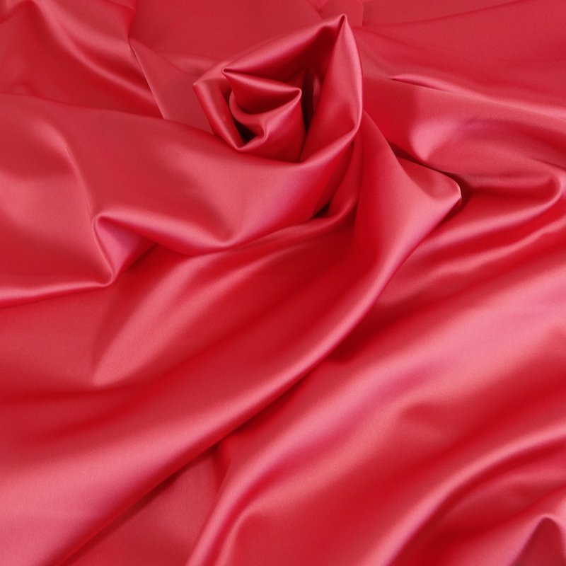 Tissu Satin Duchesse Corail