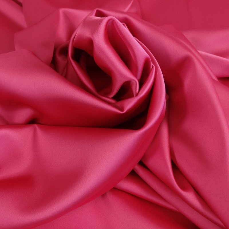 Tissu Satin Duchesse Rose fuchsia