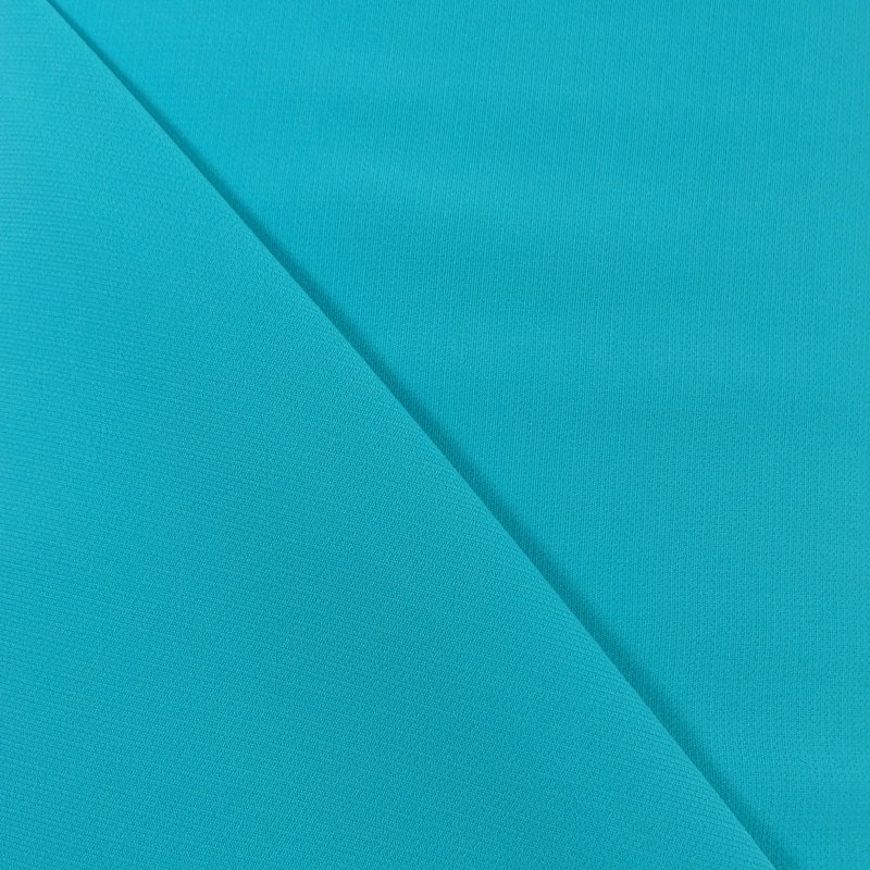 Tissu Crêpe Bleu turquoise