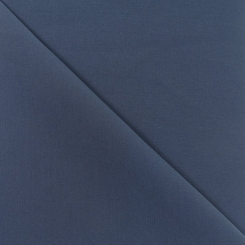 Tissu Crêpe Bleu gris