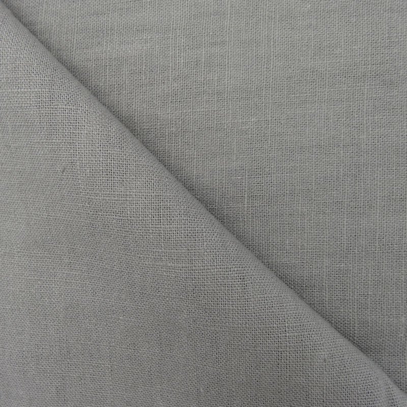 Tissu Lin bio certifié Oeko-Tex Gris pierre