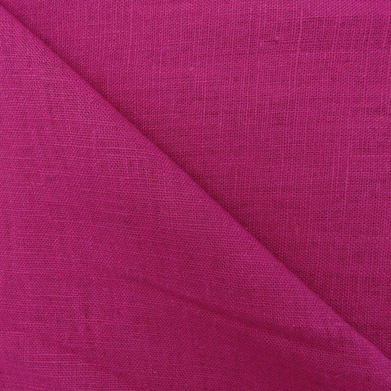 Tissu Lin bio certifié Oeko-Tex Pourpre