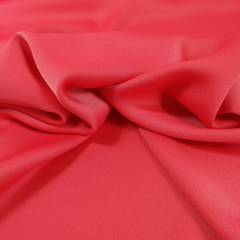 Tissu Crêpe satin mat Corail