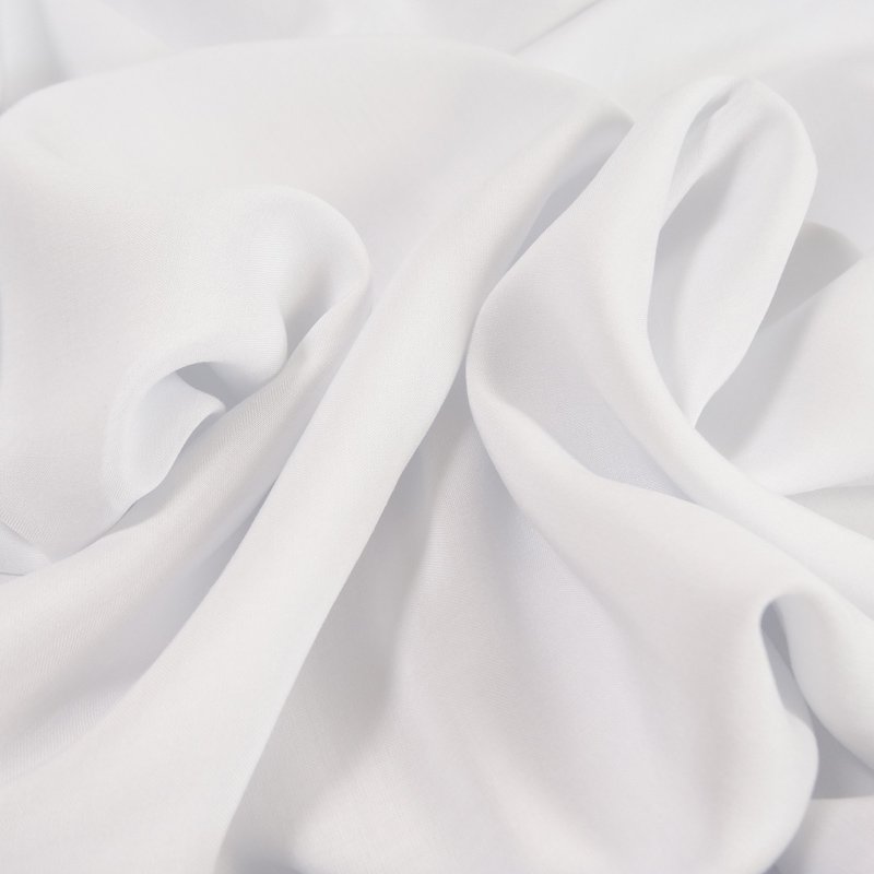 Tissu Voile de viscose Blanc