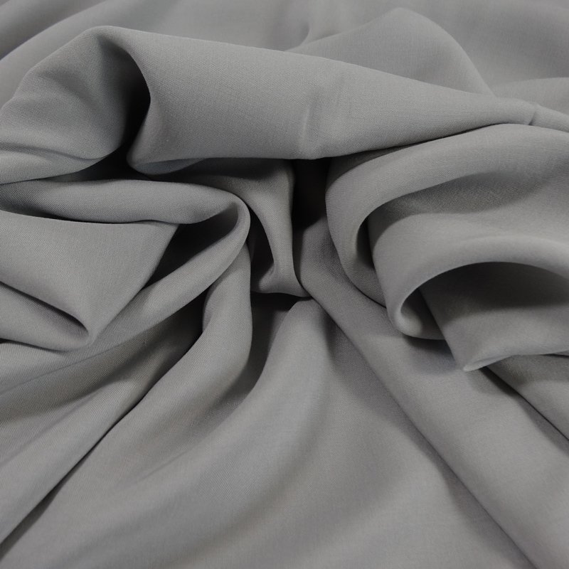 Tissu Voile de viscose Gris pierre