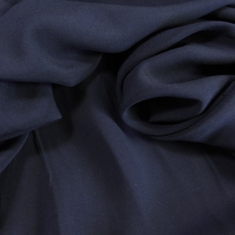 Tissu Voile de viscose Bleu marine