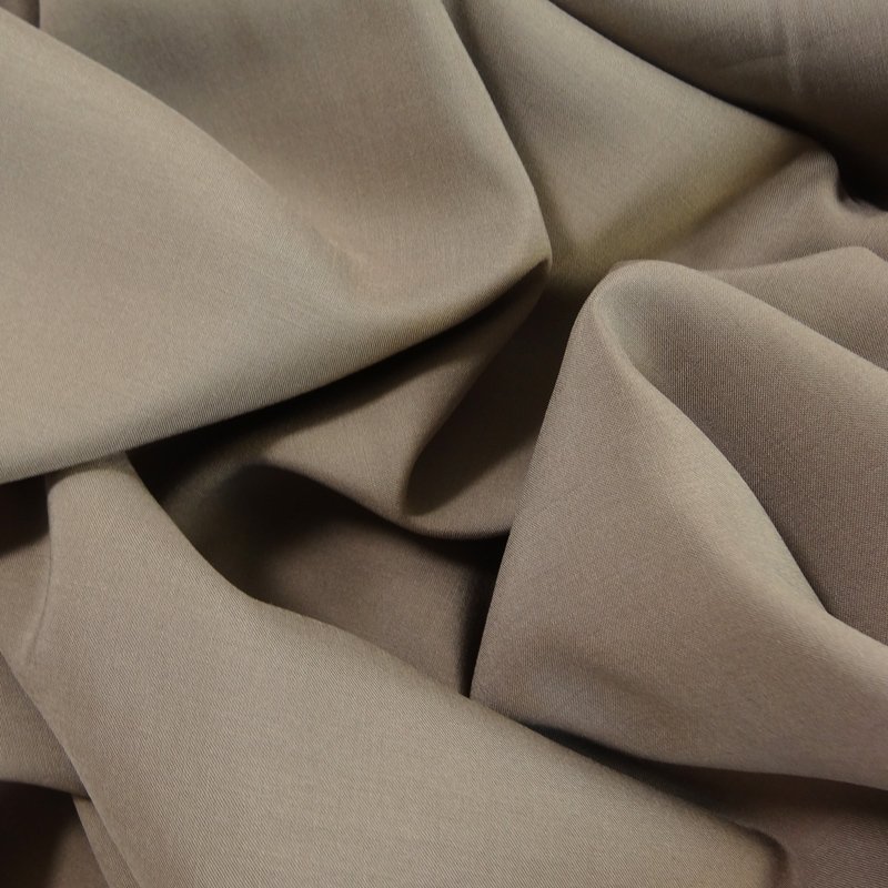 Tissu Voile de viscose Taupe