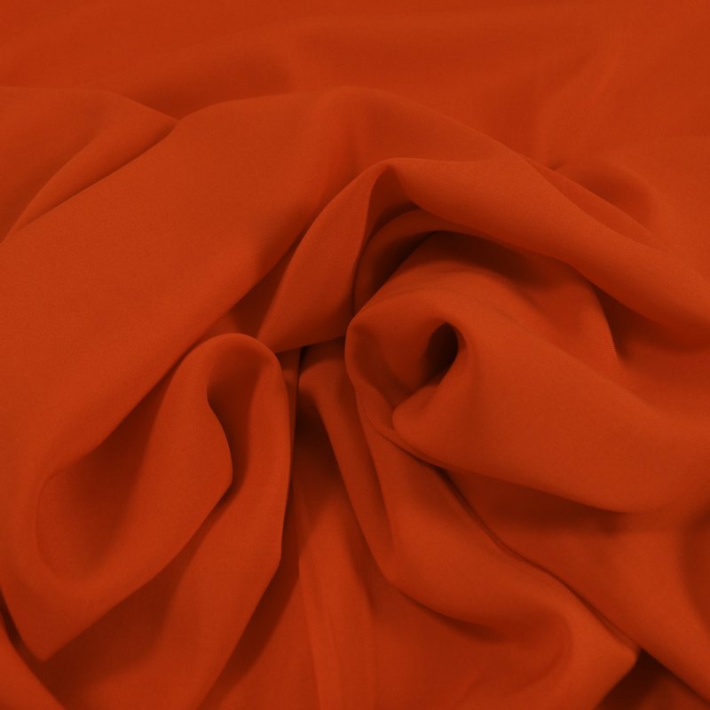 Tissu Voile de viscose Orange