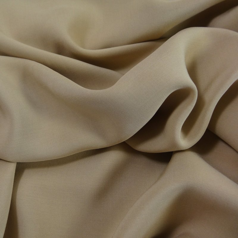 Tissu Voile de viscose Beige sable