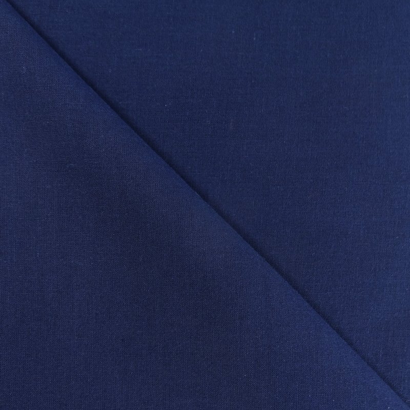 Tissu Voile de coton Bleu marine