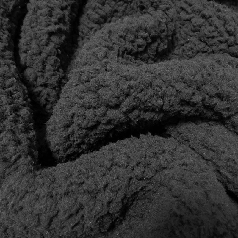 Fausse fourrure mouton Mérinos Noir