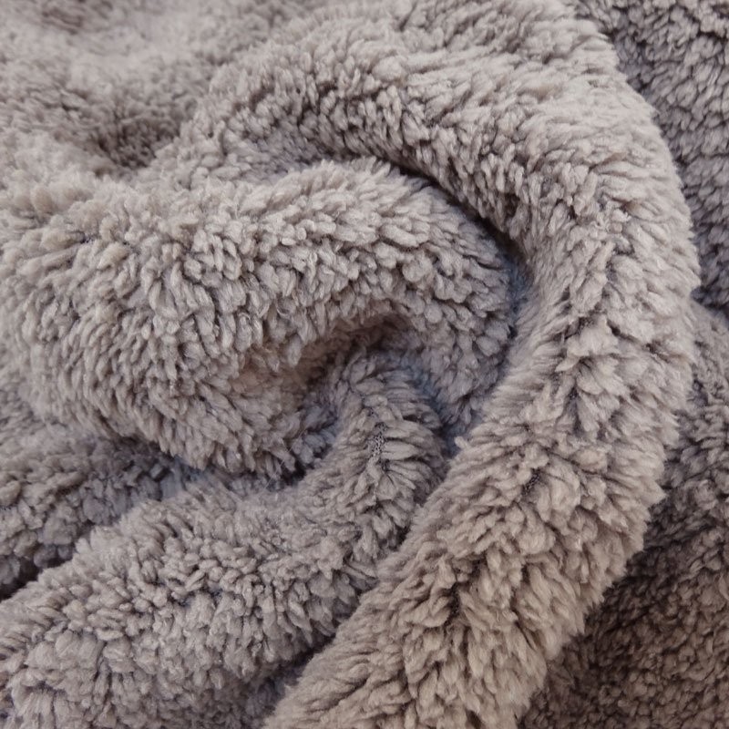 Fausse fourrure mouton Taupe