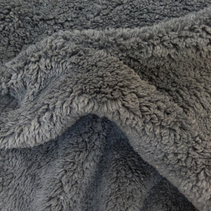 Fausse fourrure mouton Gris anthracite