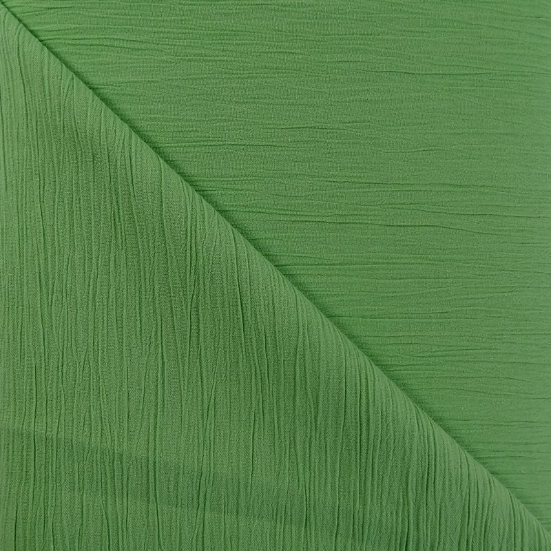 Tissu Crépon Vert