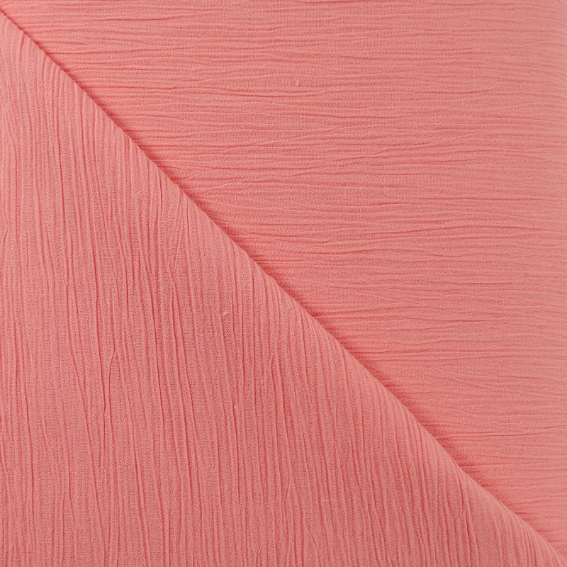 Tissu Crépon Rose clair