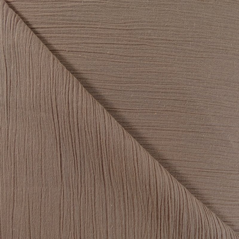 Tissu Crépon Beige