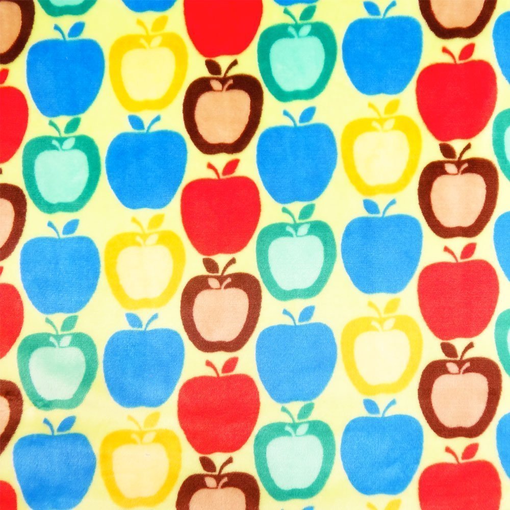 Tissu Doudou Vert pomme Apple