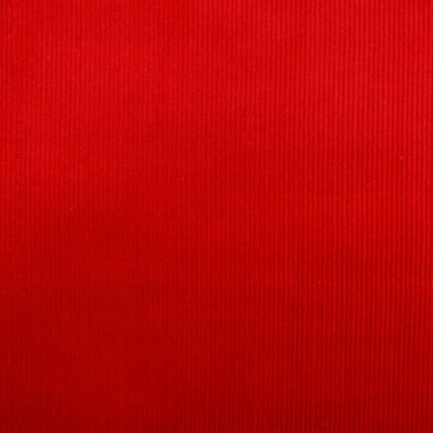 Tissu Velours Milleraies Rouge