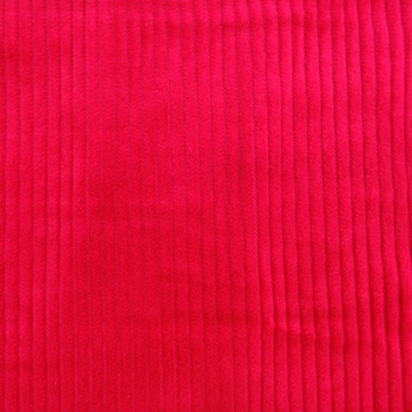 Tissu Velours Grosses côtes Fuschia