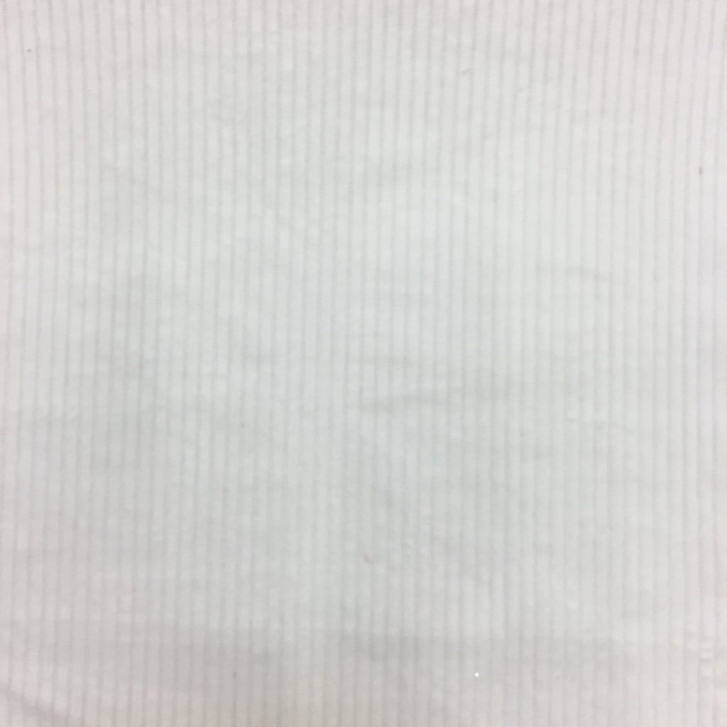 Tissu Velours Grosses côtes Blanc cassé