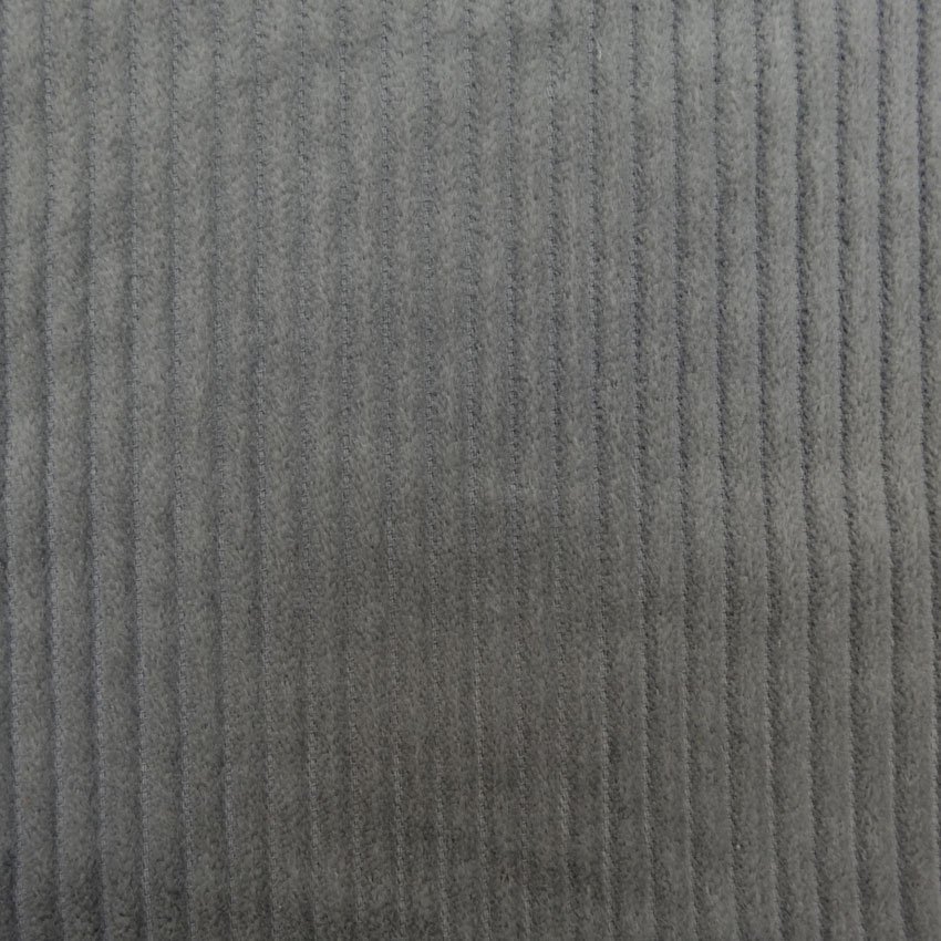 Tissu Velours Grosses côtes Gris