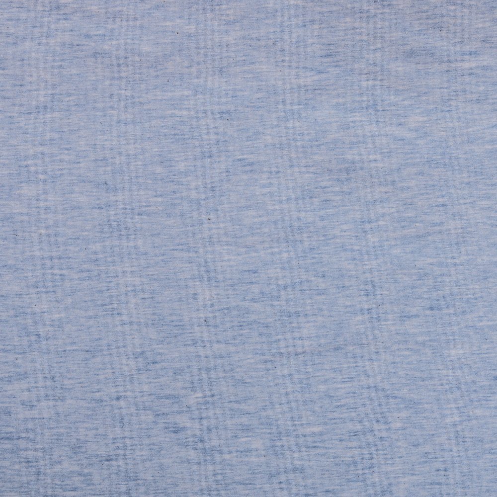 Tissu Jersey Coton Bleu chiné