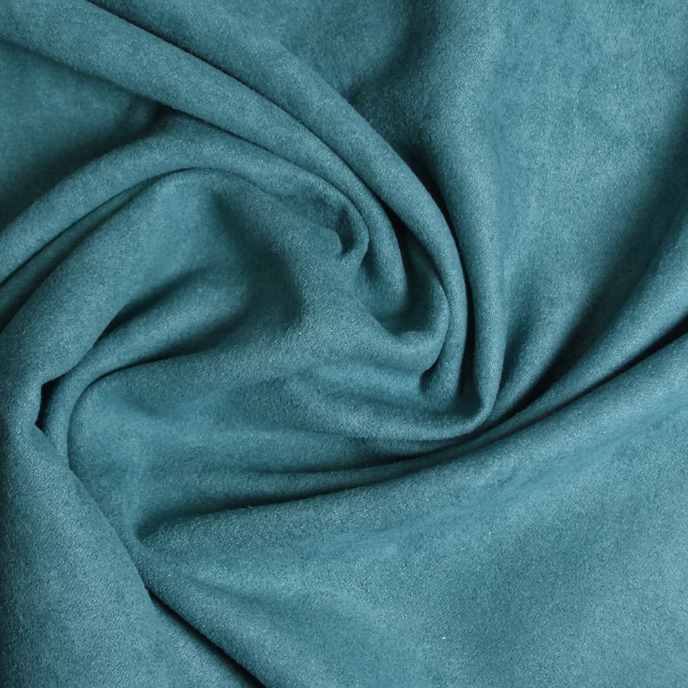 Tissu Suédine Bleu pétrole