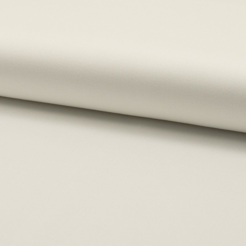 Tissu Gabardine Satiné Blanc
