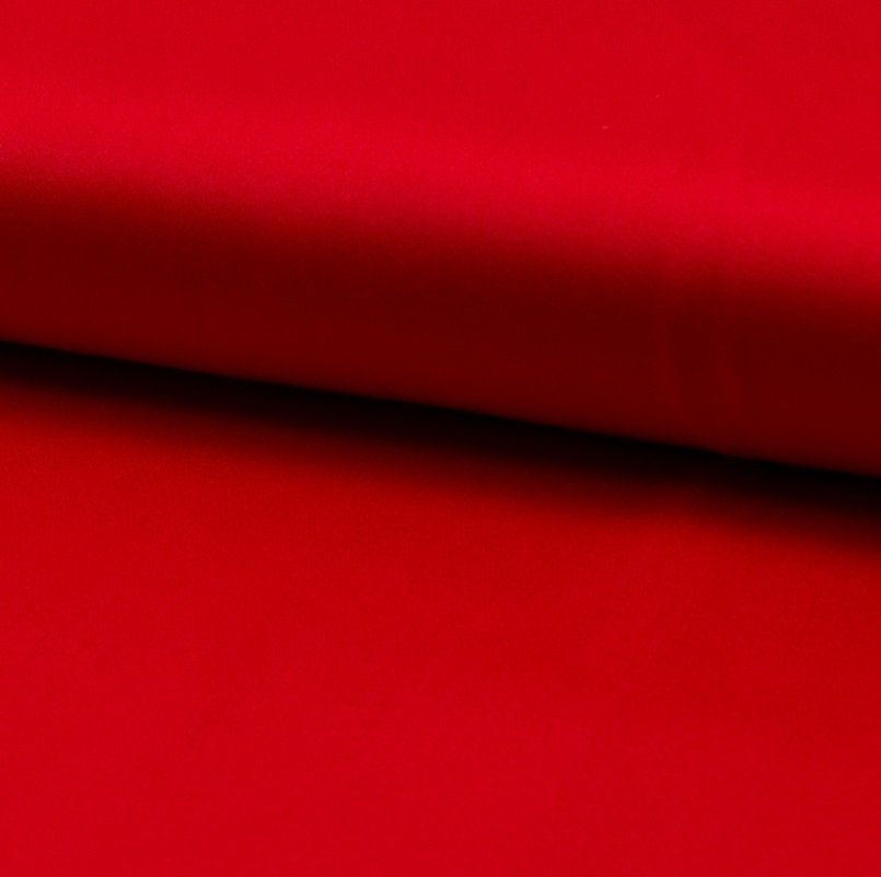 Tissu Gabardine Satiné Rouge