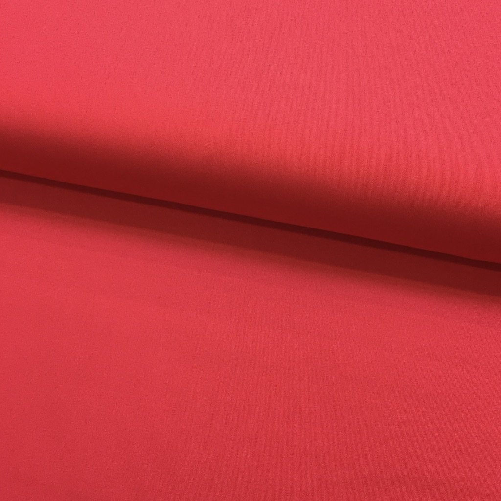 Tissu Gabardine Satiné Rouge