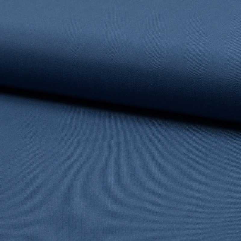 Tissu Viscose Twill uni Bleu jean
