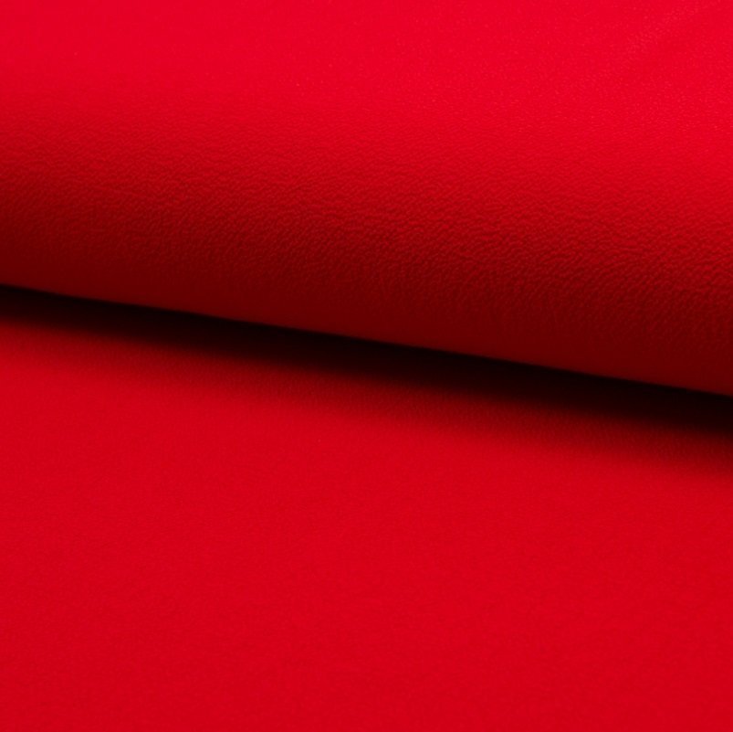 Tissu Crêpe stretch Rouge